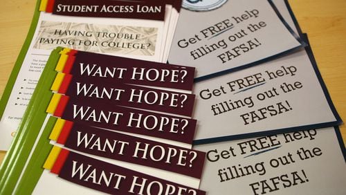 HOPE scholarships, FAFSA’s, test scores and other college application documents, procedures and processes are playing themselves out for thousands of college students across Georgia this fall. and Curtis Compton / ccompton@ajc.com