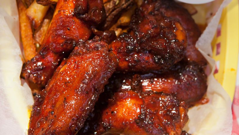 Fox Bros. Bar-B-Q is known for its cue but try the wings! (photography by Renee Brock)