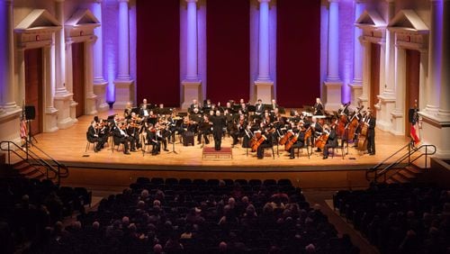 Members of the Georgia Philharmonic take the stage of the Lassiter Concert Hall this weekend for a movie-music themed concert.