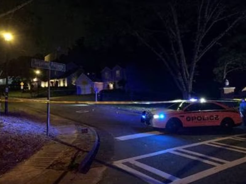 Gwinnett County police respond to a double shooting on Sunday, May 27, 2023.