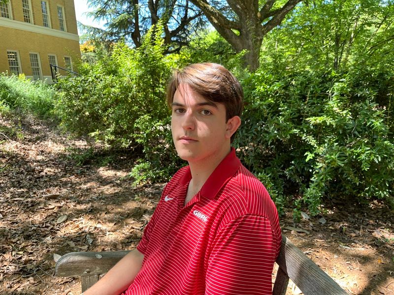 A.J. Rizzo, a sophomore genetics major at the University of Georgia, said he isn't sure what's the right stance as campus protests erupt around the U.S. over violence in Gaza. Matt Kempner / AJC