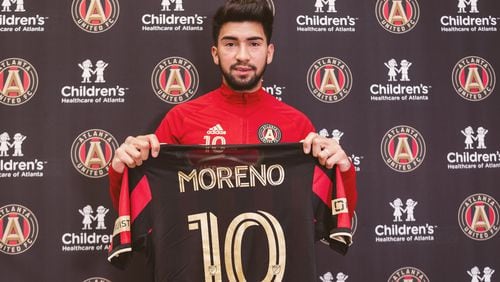 Atlanta United introduced Marcelino Moreno on Thursday.