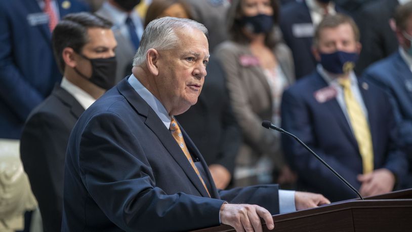Georgia House Speaker David Ralston, citing a "health challenge," said Friday that he will not seek another term as the top leader in the chamber. (Alyssa Pointer / Alyssa.Pointer@ajc.com)