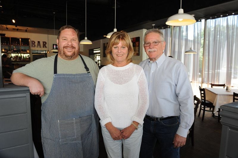 Southern Bistro partners: chef Ron Eyester (left), Nancy Goodrich and Colman Goodrich. BECKY STEIN PHOTOGRAPHY