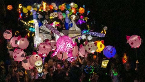 Sandy Springs’ Take it to the River Lantern Parade returns at 6 p.m. Saturday, Apr. 30. (Courtesy City of Sandy Springs)