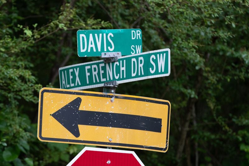 A street named after Alex French is located in Milledgeville, Ga.  (Steve Schaefer / steve.schaefer@ajc.com
