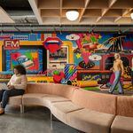 Mailchimp's new Atlanta headquarters features dozens of murals and hundreds of pieces of artwork.