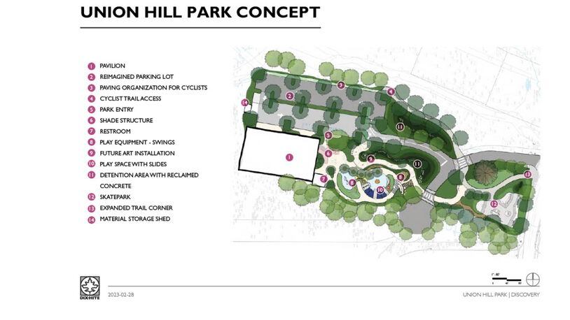 Alpharetta is seeking input on an updated design for Union Hill Park. COURTESY CITY OF ALPHARETTA