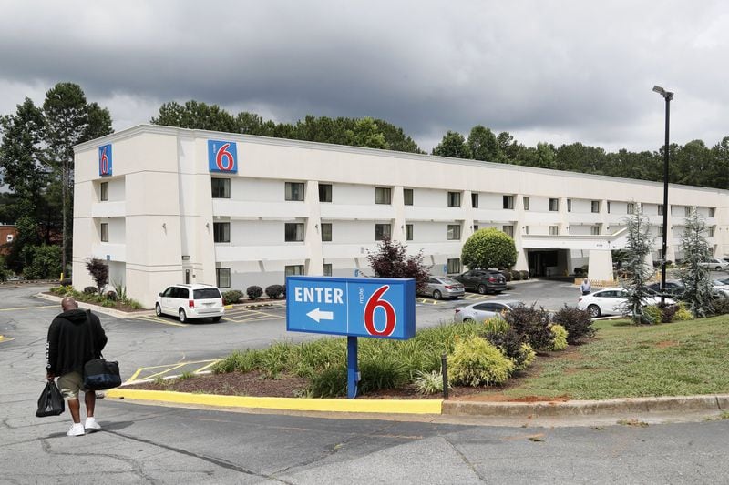 June 10, 2019 - Norcross - A view of the Motel 6 in Norcross, which advertises weekly rates. The city of Norcross recently released a unique survey of residents of its many extended stay motels - which found that, among the folks that they talked to, around 84 percent considered the motels their primary place of residence. Bob Andres / bandres@ajc.com