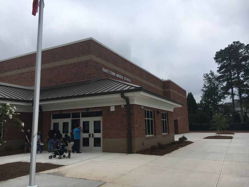 The new East Cobb Middle School had a ribbon-cutting ceremony on Tuesday, July 21, 2018.