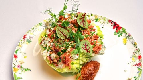 The Burgess Wedge Salad from Fia is one of the restaurant wedge salads that you can re-create at home. Styling by chef Matt Meacham / Chris Hunt for the AJC