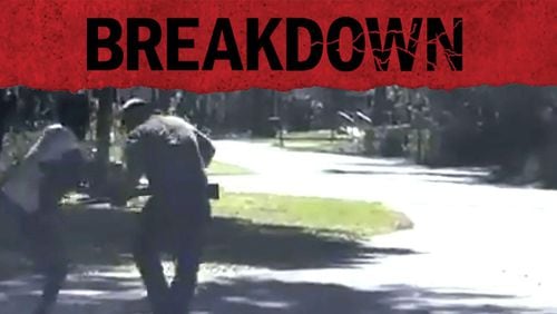 This viral video of Ahhaud Arbery's last moments made the case nationally known. Now the producers of the AJC's 'Breakdown' podcast have been able to see the bodycam footage from the first police officers on the scene. That footage is the subject of the seventh episode of the 'Breakdown' podcast, now in its eighth season.