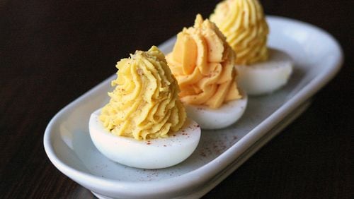 Deviled eggs from Holeman and Finch Public House / Photo credit: Bart Sasso