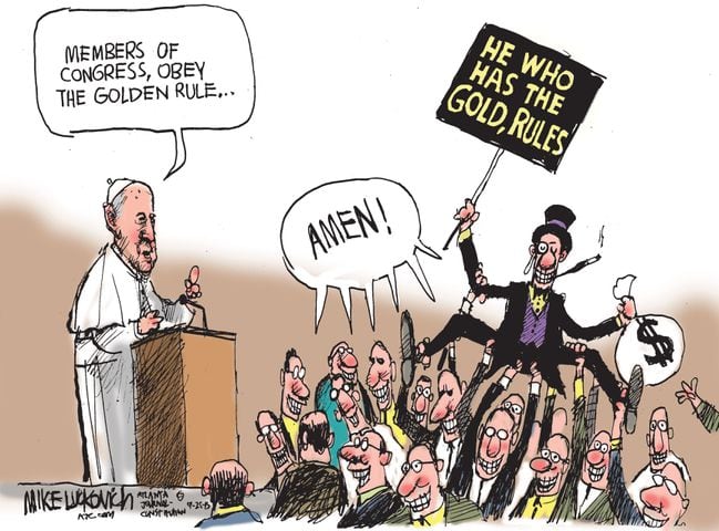 Mike Luckovich: Gold(en) Rule