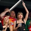 Singer Taylor Swift watches Super Bowl LVIII between the San Francisco 49ers and Kansas City Chiefs at Allegiant Stadium in Las Vegas on Sunday, Feb. 11, 2024. (Jose Carlos Fajardo/Bay Area News Group/TNS)