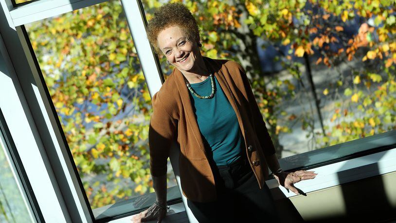 Professor Kathleen Cleaver, shown at the Emory Law School on Nov. 1, 2016, in Atlanta, is featured in the Henry Louis Gates “Black America Since MLK: And Still I Rise” documentary on PBS. She emerged as the first prominent female member of the Black Panther Party. CURTIS COMPTON /CCOMPTON@AJC.COM