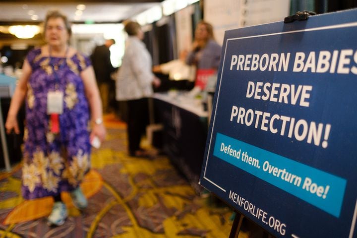 The National Right to Life Convention is held at the Airport Marriott Hotel in Atlanta on Friday, June 24, 2022. (Arvin Temkar / arvin.temkar@ajc.com)