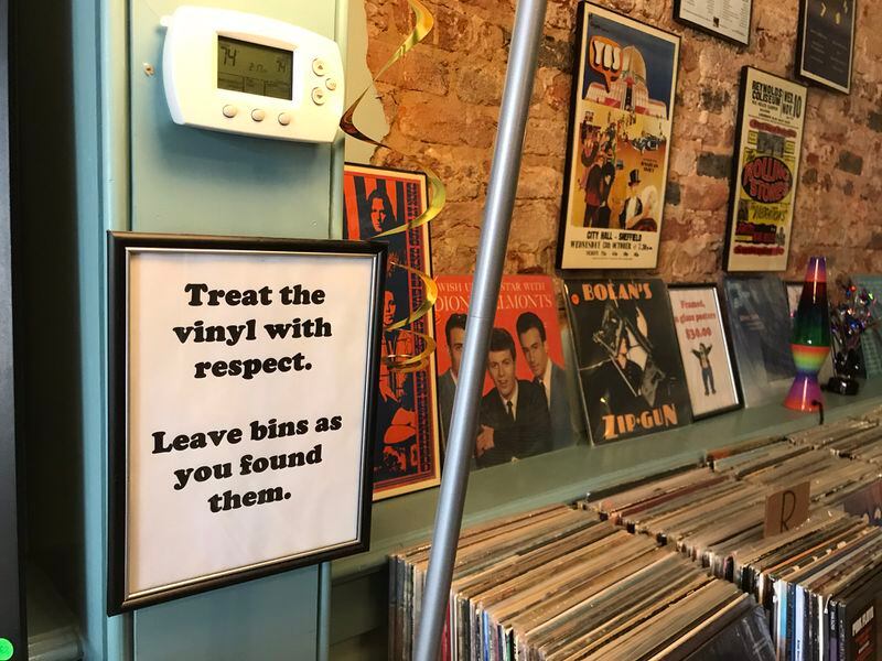 Inside Al Bum's Record Shoppe in Acworth. CREDIT: Rodney HO/rho@ajc.com