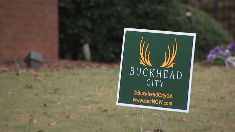 A sign in support of the creation of a "Buckhead City." (AJC file photo)