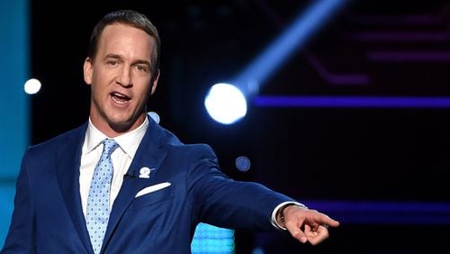 Host Peyton Manning speaks onstage at The 2017 ESPYS at Microsoft Theater on July 12, 2017 in Los Angeles.