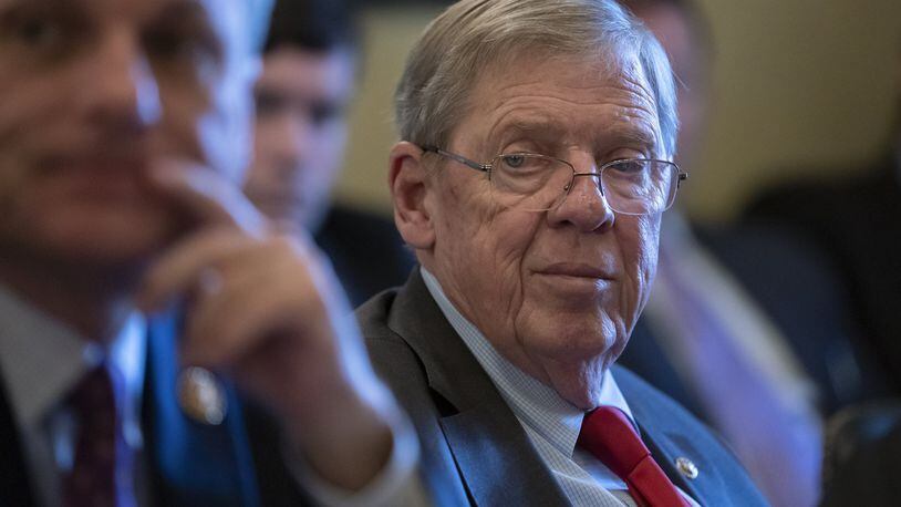 Republican U.S. Sen. Johnny Isakson’s decision to step down at the end of this year sets Georgia up for two Senate races in 2020, making it a key battleground for control of the chamber. (AP Photo/J. Scott Applewhite)