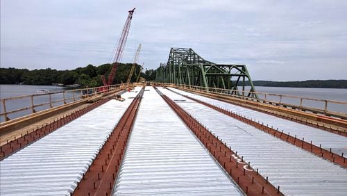 Ongoing work to replace the bridge that carries Browns Bridge Road (Ga. 369) over Lake Lanier will require nightly lane closures in the coming evenings. GEORGIA DEPARTMENT OF TRANSPORTATION