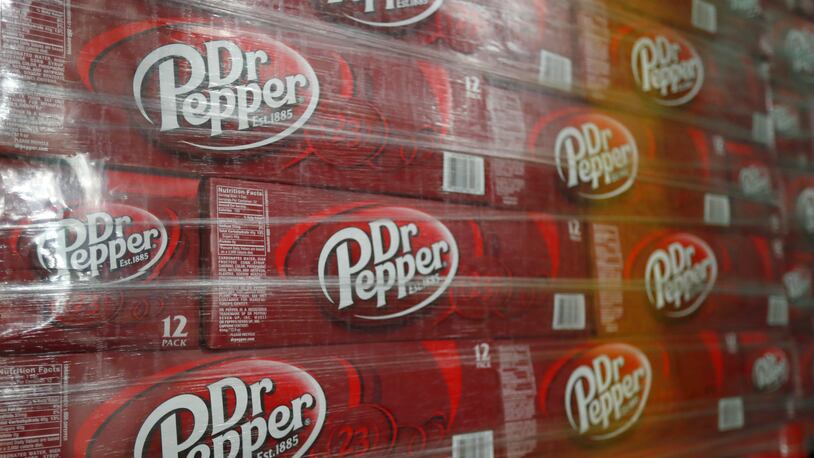 Pallets of Dr Pepper. (Photo: George Frey/Getty Images)