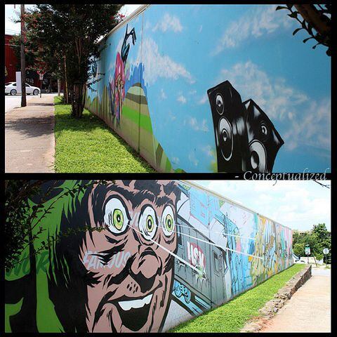 Artists from around the world paint murals around Atlanta