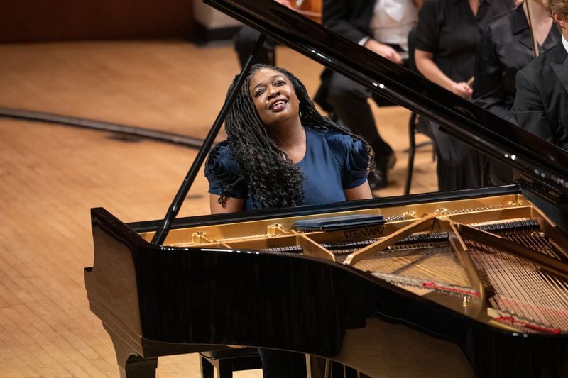 Pianist Michelle Cann’s encore was a boogie-woogie take on Rachmaninoff that energized the crowd at Symphony Hall.