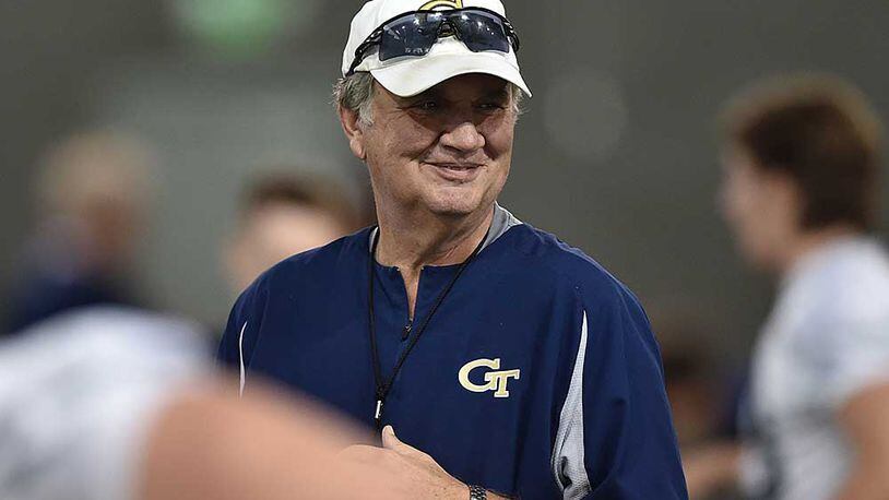 Paul Johnson on the use of video for coaching purposes during games: "I think it takes away from coaching."