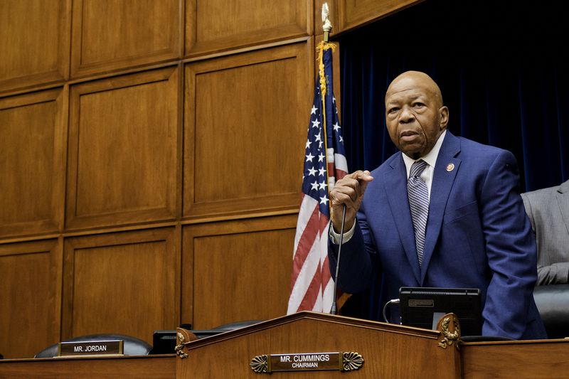 FILE -- Rep. Elijah Cummings (D-Md.), chairman of the House Oversight and Reform Committee, on Capitol Hill in Washington, June 12, 2019. President Trump denied on Sunday that his attacks on Cummings and his “disgusting, rat and rodent infested” district were racist even as he fired back at House Speaker Nancy Pelosi (D-Calif.) by targeting her district as well. 