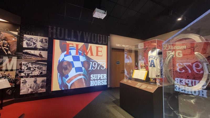 "Secretariat: America's Horse" is the newest permanent exhibit at the Kentucky Derby Museum in Louisville. 
(Courtesy of Wesley K.H. Teo)