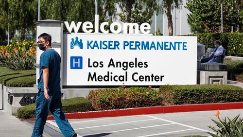 Kaiser Permanente's Los Angeles Medical Center on Sunset Boulevard on Thursday, Sept. 30, 2021, in Los Angeles. (Irfan Khan/Los Angeles Times/TNS)