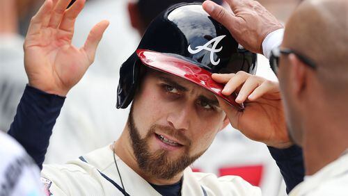 Ender Inciarte’s work in center field and after taking over as leadoff hitter were big keys to the Braves’ improvement in the second half of 2016. He signed a five-year extension during the offseason. (Curtis Compton /ccompton@ajc.com)