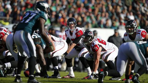 Falcons quarterback Matt Ryan calls a play against the Philadelphia Eagles Nov. 13, 2016, in Philadelphia.