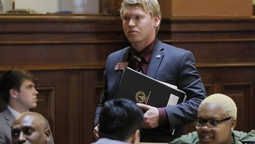 State Rep. Matt Gurtler was sworn into office in January 2017 to represent House District 8 in northeast Georgia. BOB ANDRES /BANDRES@AJC.COM