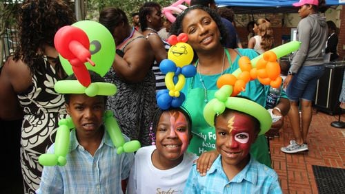 Heather Hall and family at the annual Family Food Fest.
Courtesy of Atlanta Culinary Charities / Indahouse Media