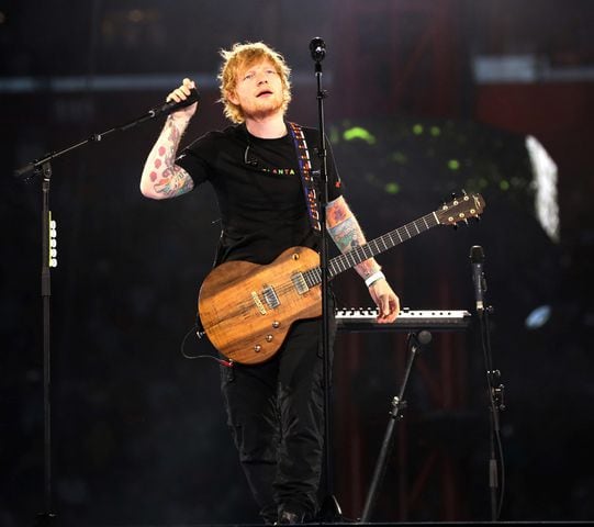 Ed Sheeran rocked a sold-out Mercedes Benz Stadium on Saturday, May 27, 2023 on his +=÷x tour. Georgia native Khalid and British singer Dylan opened the show.
Robb Cohen for The Atlanta Journal-Constitution