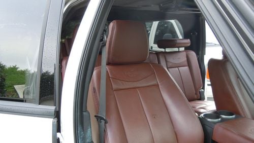 This is the front seat of the 2013 Ford Expedition in which Claude “Tex” McIver shot and killed his wife, Diane. The Atlanta Police Department continues to investigate the Sept. 25 shooting. McIver has said it was an accident.
