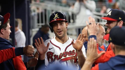 Braves first baseman Matt Olson has been everything that he was advertised to be. (Miguel Martinez/miguel.martinezjimenez@ajc.com)