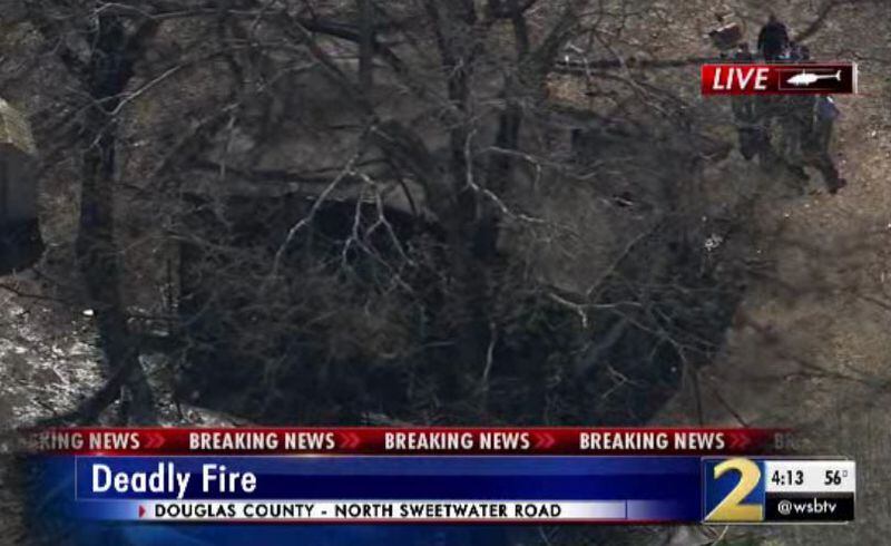 A deadly fire ripped through this house in Douglas County. (Credit: Channel 2 Action News)