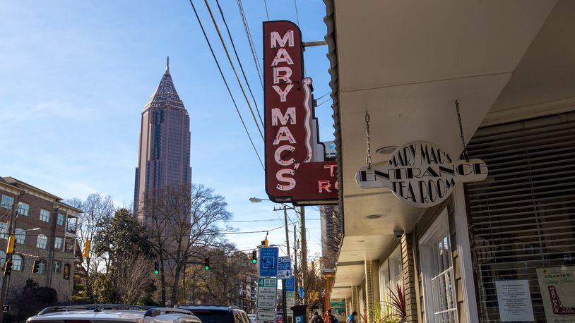 Mary Mac's Tea Room, located in Midtown at 224 Ponce de Leon Ave, opened in 1945 as one of 16 tea rooms in the Atlanta Area.  The restaurant has expanded since then from a single dining room to the six they have now.