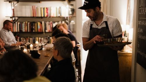 Zach Meloy hosts Mug of the Month supper club at his Dirt Church Ceramics space in Atlanta. / Courtesy of Zach Meloy