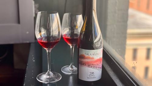 Mortellito Cala Niuru rosso fits one of Jerry and Krista Slaters' wine trends for 2024 — light-bodied, chillable reds. Krista Slater for The Atlanta Journal-Constitution
