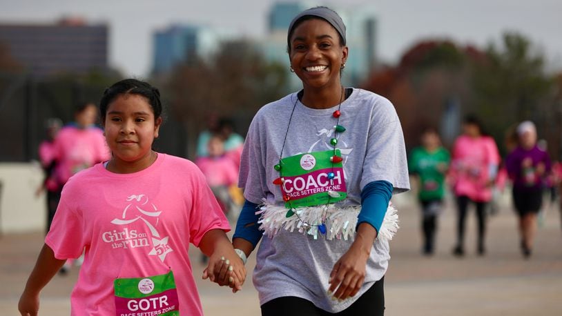 The nonprofit Girls on the Run, a physical activity-based positive youth development program that inspires girls to be joyful, healthy and confident, needs more than 100 volunteer coaches to help lead teams of participants. COURTESY GIRLS ON THE RUN
