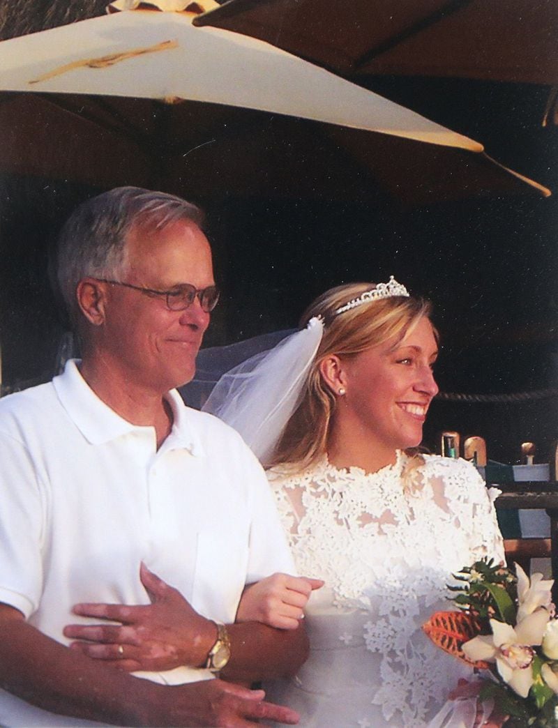 Jerry and Amanda on her wedding day in 1994. CONTRIBUTED