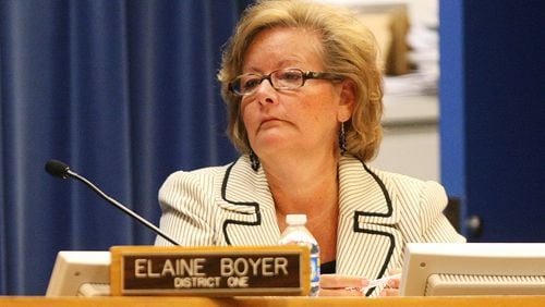 Elaine Boyer was the longest-serving commissioner in DeKalb County. She resigned last year, shortly before she was charged with defrauding taxpayers. JASON GETZ / JGETZ@AJC.COM