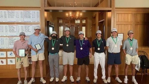 The Westminster boys golf team won the 2021 Georgia-South Carolina Cup match at the Curahee Club in Toccoa.