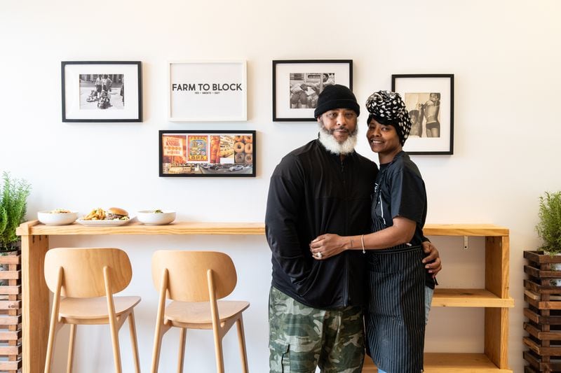 Chef Malik Rhasaan and his wife, Detric Fox-Quinlan, own Che Butter Jonez. Mia Yakel for The AJC