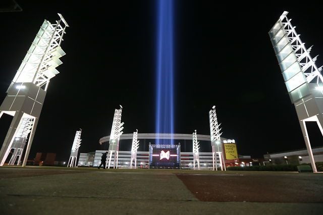 Huge beam of light was part of Passion 2013